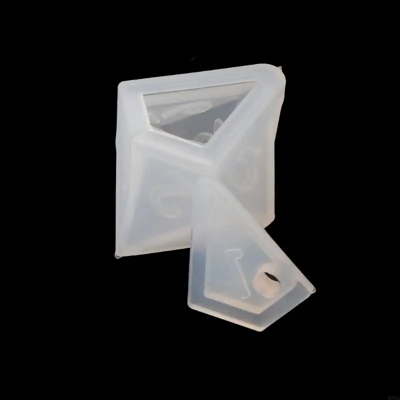 896A Various Shapes Fillet Square for Triangle Mold Crystal Epoxy Resin Mold Digital Game Silicone Mould Art C