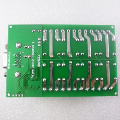 PLC 램프용 릴레이 스위치, LED 스마트 홈, 8 채널, 12V, RS232, DB9, UART 직렬 포트