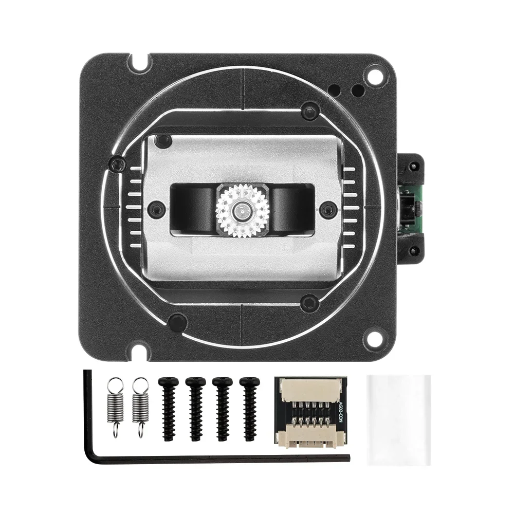 Détail du Kit Cardan AG02 pour Drone FPV ELRS vert avec câbles, conçu pour une stabilisation haute performance.