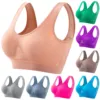 Women's Fashionable Sport Bra One Shoulder Sports Bra Top Bras for Women Women Bras Wireless Front Closure Work Out Bras 6