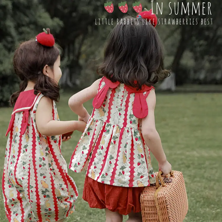 

Children Clothing Girls Set Cute Doll Collar Shirt 2023 Spring Summer New Floral Cartoon Baby Loose Thin Jumpsuit Shirt Shorts