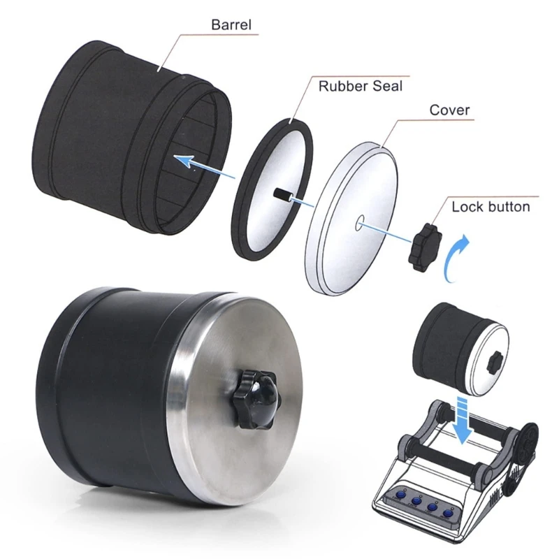 Rock Tumbler Electric Gemstones Polisher DIY Stone Polishing Toy Professional Electric Polisher for Adults Kid Children