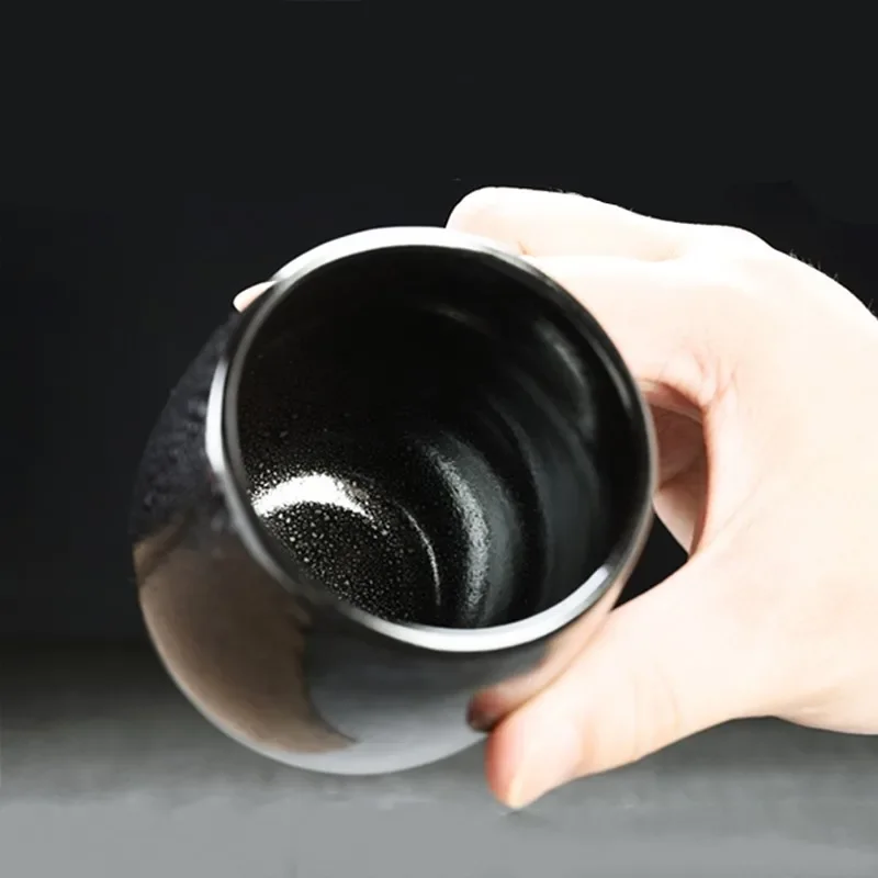 Retro Kiln Change Ceramic Teacup Hand-painted Zen Taste Master Cup Chinese Porcelain Tea Cup Portable Tea Set Accessories 110ml