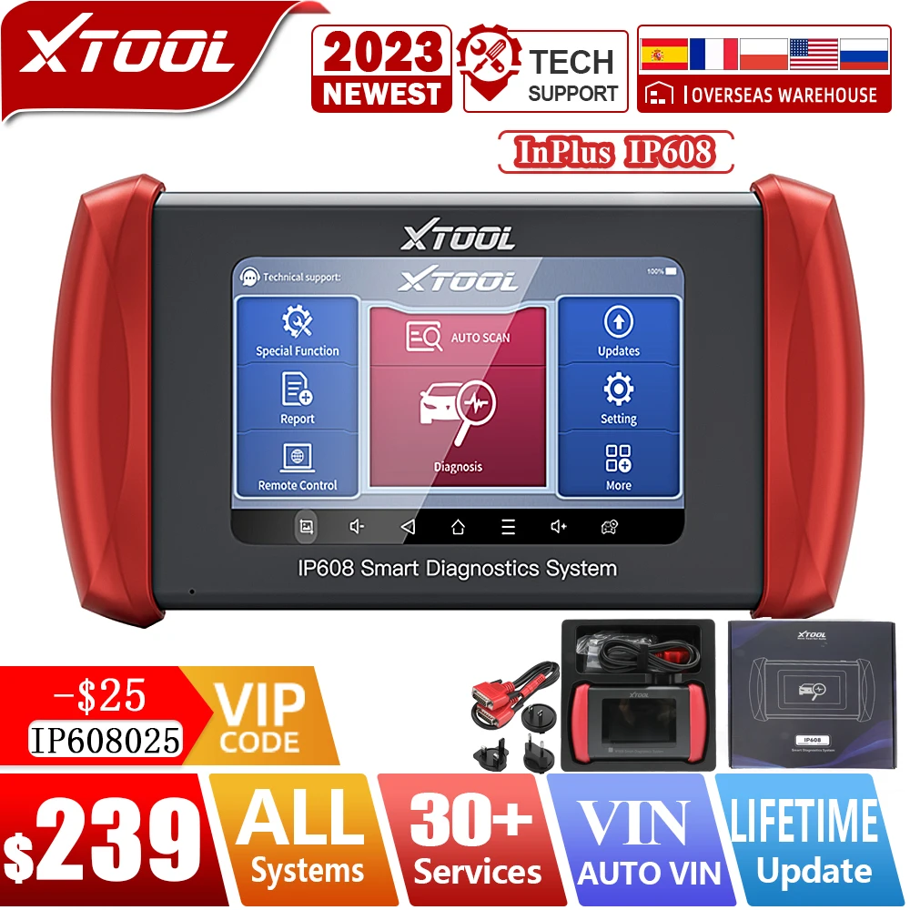 Xtool Outil De Diagnostic De Voiture Professionnel Inplus Ip608, Obd2