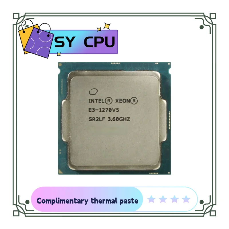 

Б/у процессор Xeon E3 1270 V5 1270V5 8M кэш 3,60 ГГц 80 Вт SR2LF LGA 1151
