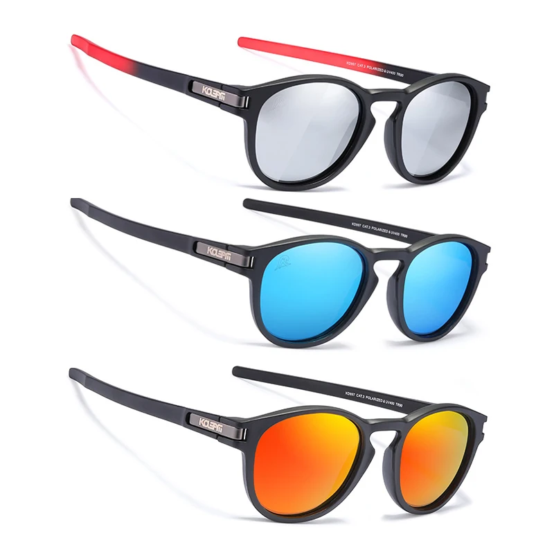 

2024 Stylish Polarized Sunglasses Men Flexible TR90 Frame Mirror Silver Coating Ultralight Sun Glasses for Women