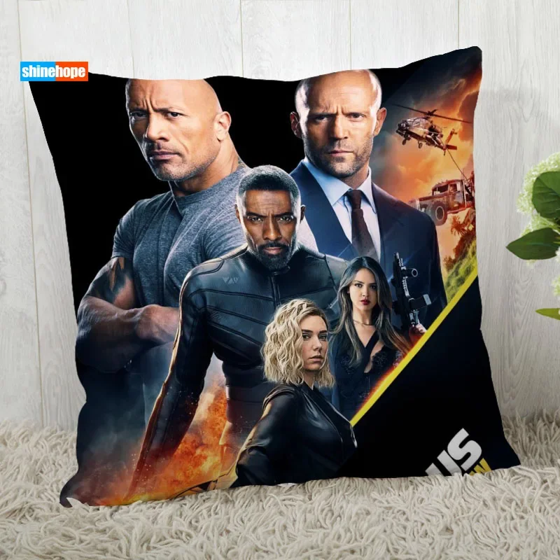 thumbnail image 1 of Funda de almohada de Rápido y Furioso, personalizada, con estrellas, moderna, decorativa, para el hogar, para sala de estar, 45 x 45 cm, 1 of 5
