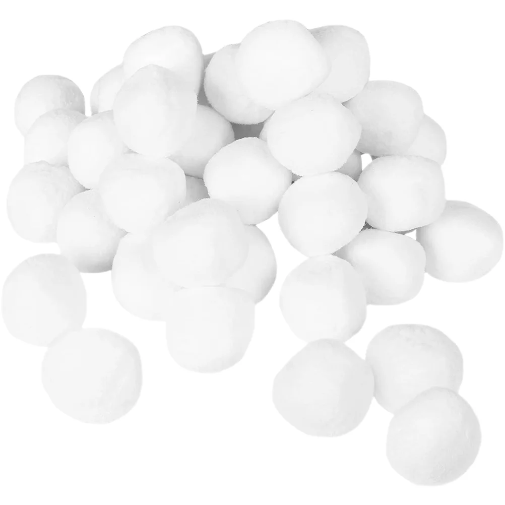 

50 Pcs Snowball Fight Christmas Gift Toy in Mesh Bag 50pcs Parent-child Gifts for Stocking Stuffers Outdoor Polypropylene