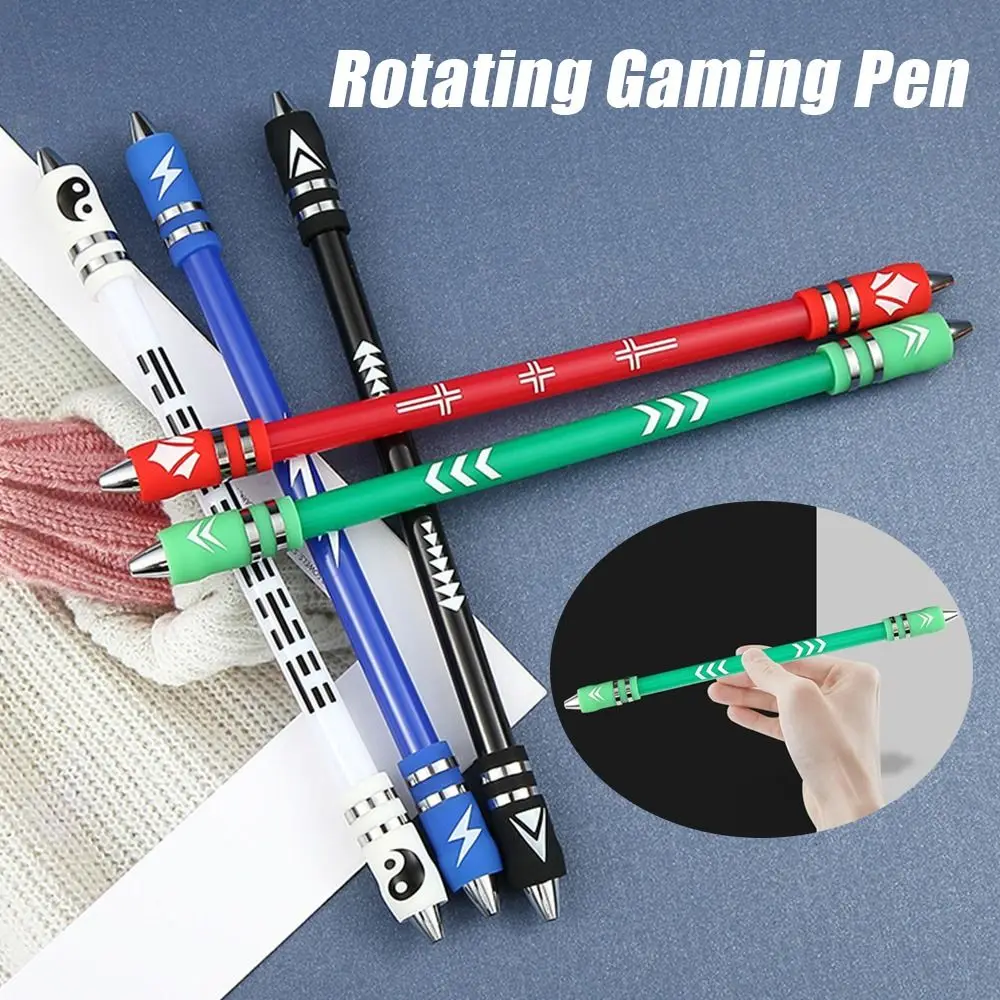 Novelty Spinning Pen Rotating Gaming Pen For Kids Students Gift Toy Student Rotating Pressure Relief Pen (Not writeable) funny rotating pen spinning gaming pen for kids students writing toy pens ballpoint pen cute stationery school finger supplies