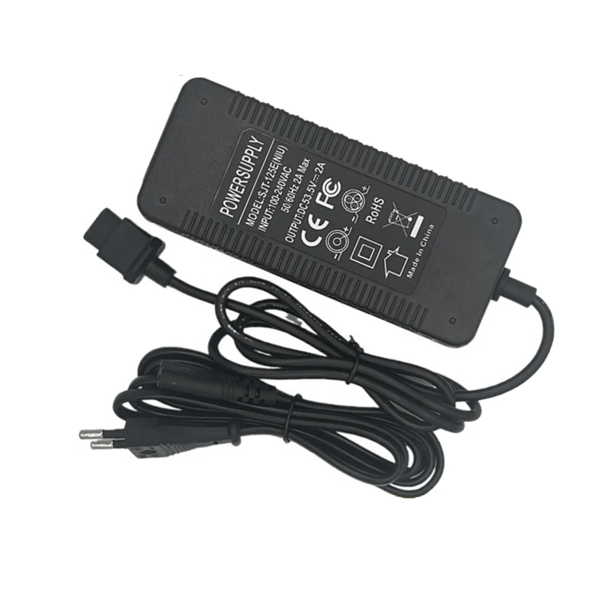 

Electric Scooter Power Adapter for NIU KQi 2/ KQi 3 Scooter Charger 53.5V 2A Lithium Battery Charger EU Plug