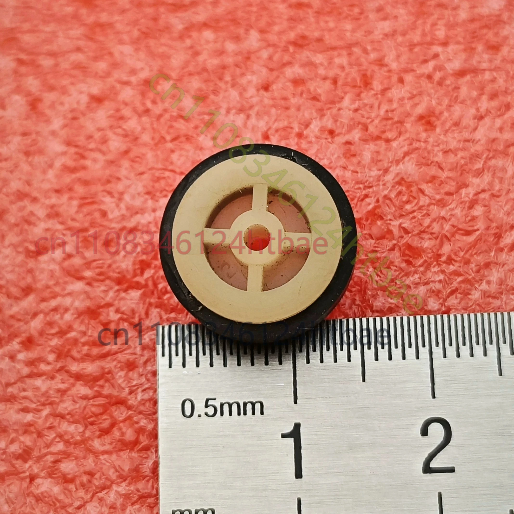 카세트 데크 라디오 레코더 테이프 메커니즘 교체용 14MMx6.4MMx1.8MM 고무 아이들러 휠