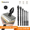 TOOLEYE Cross Hex Drill Bit Set For Concrete Porcelain Tile Glass Metal Multifunction Drill Bits Kit Power Tools Drilling Drills
