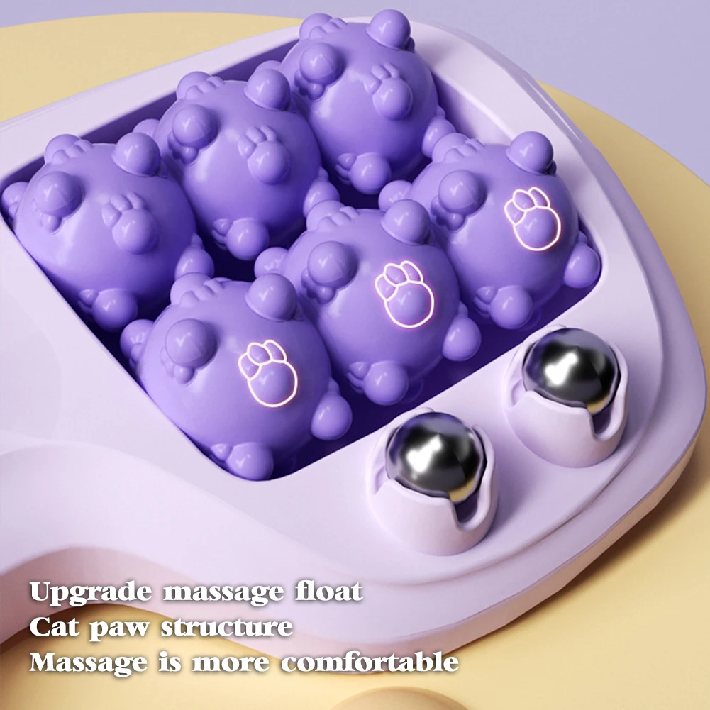 Roller Feet Massager Cat Claw Style Feet Massager Reflexotherapy Foot Massage with Magnetic Balls to Relieve Stress Fatigue