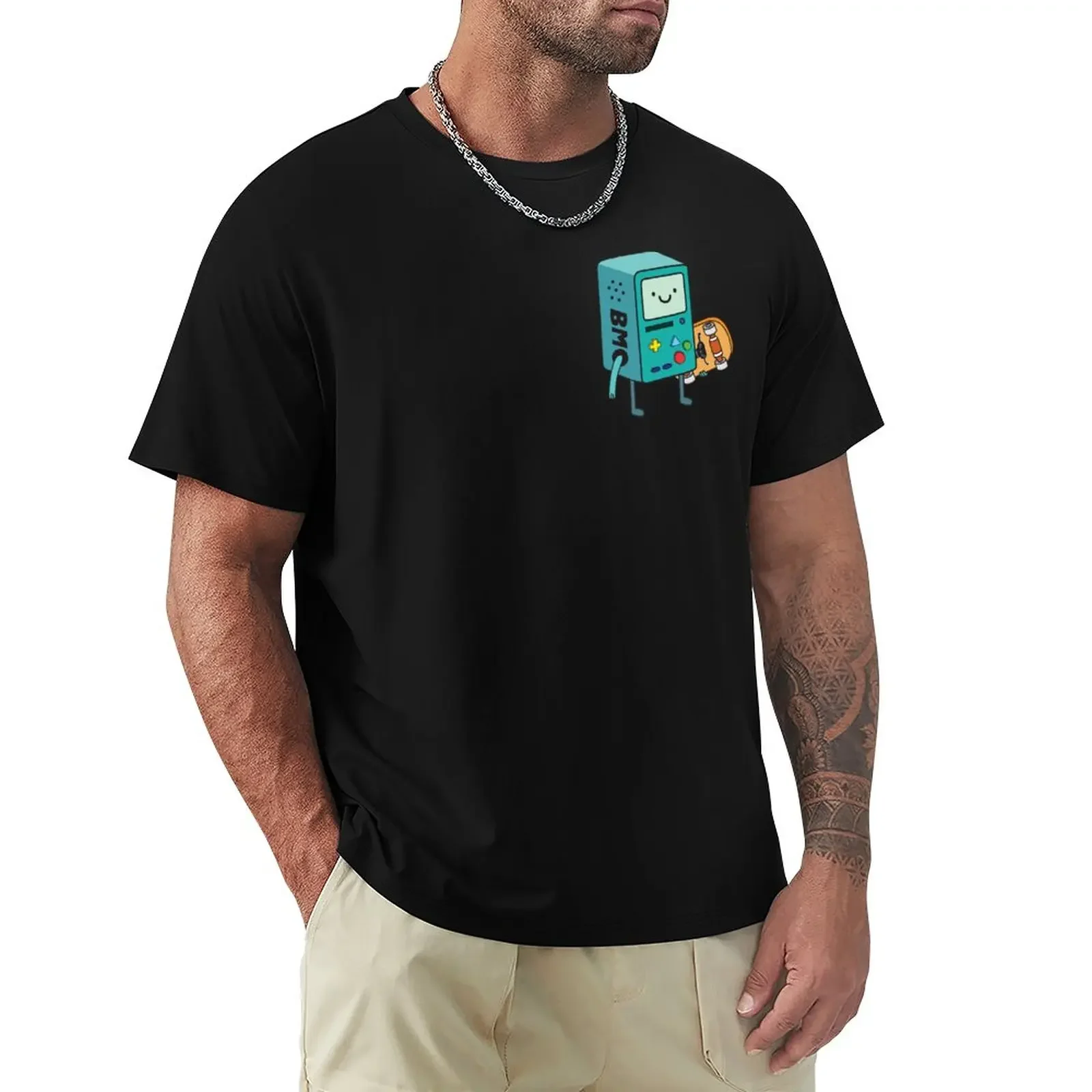 

BMO T-Shirt vintage animal prinfor boys black t-shirts for men