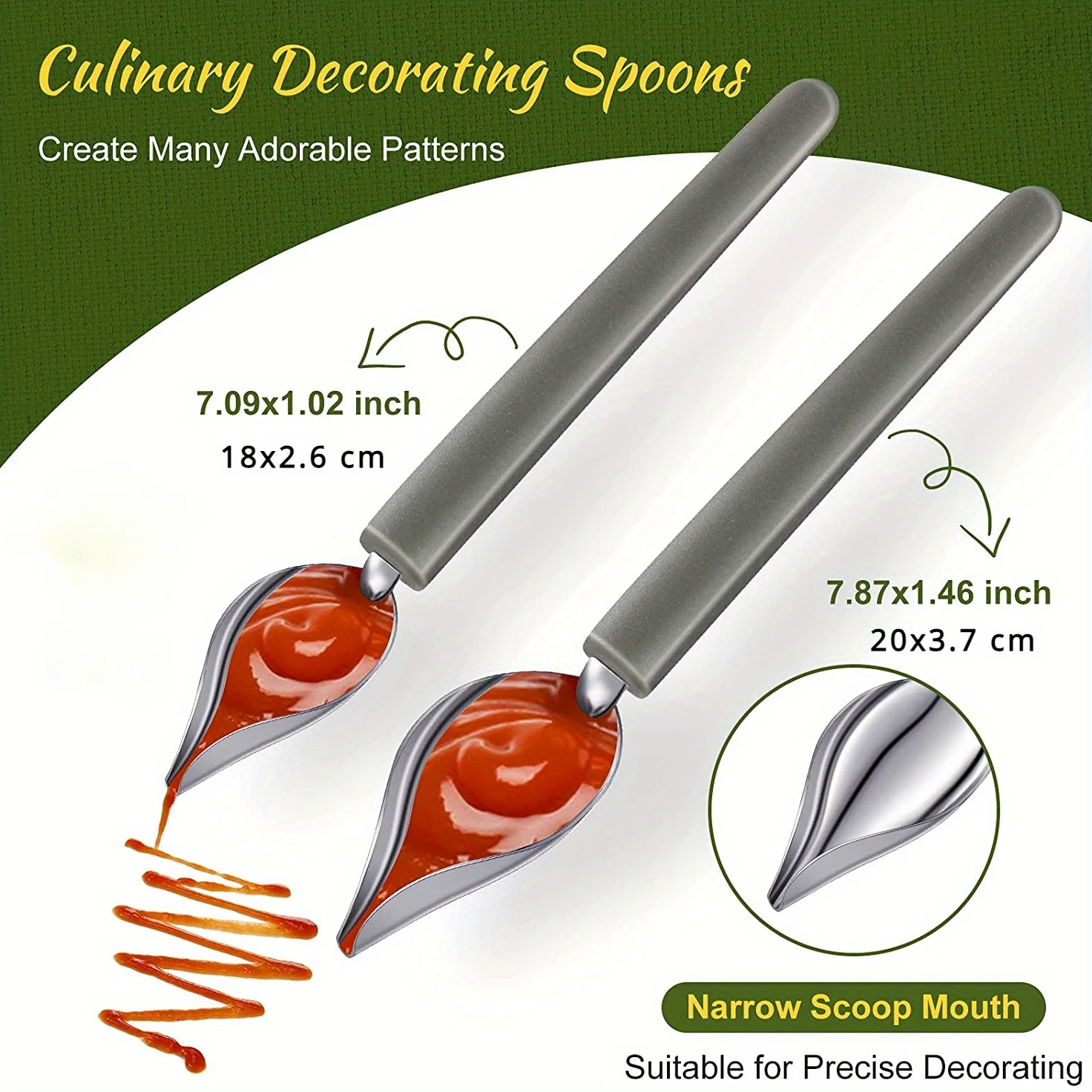 Chocolate Dipping Fork & Spoon Set-2/5pcs Stainless Steel Candy Making And Decorating Tools For Chefs