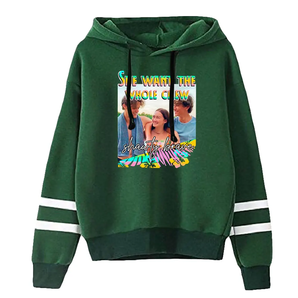 The Summer I Turned Pretty Drama Unisex Pocketless Parallel Bars Sleeve Sweatshirt Men Women Hoodie Fashion Clothes
