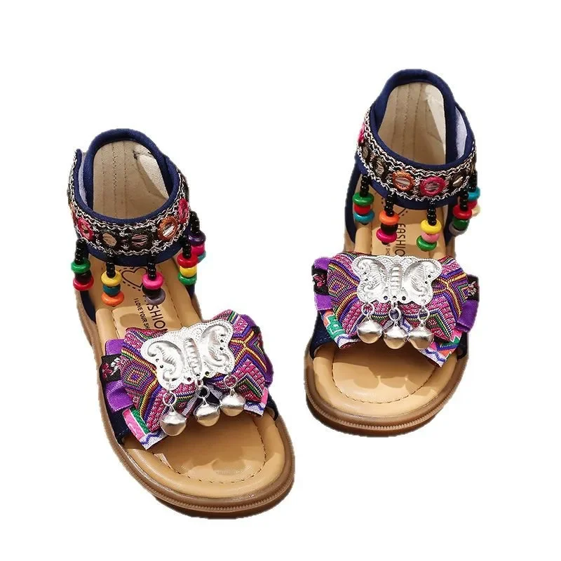 Girls National Retro Style Open Toe Sandals