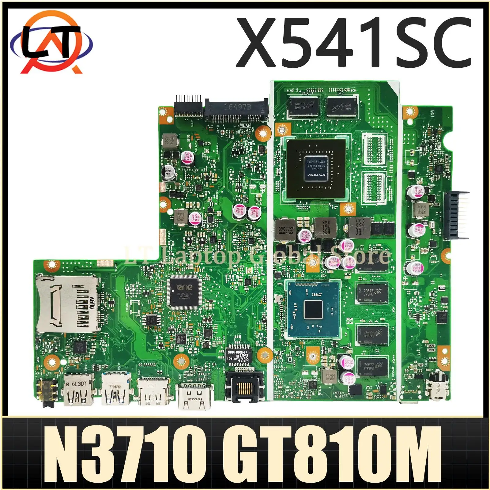 

X541SC Mainboard For ASUS VivoBook X541S A541SC F541SC D541SC R541SC Laptop Motherboard N3710 GT820M/GT810M