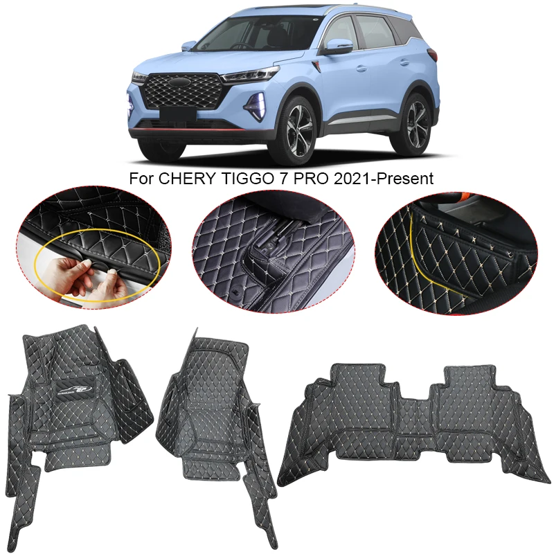 

3D Full Surround For Chery TIGGO 7 PLUS PRO 2021-2025Car Floor Mat Protect Liner Foot Pad Carpet PU Leather Waterproof Accessory
