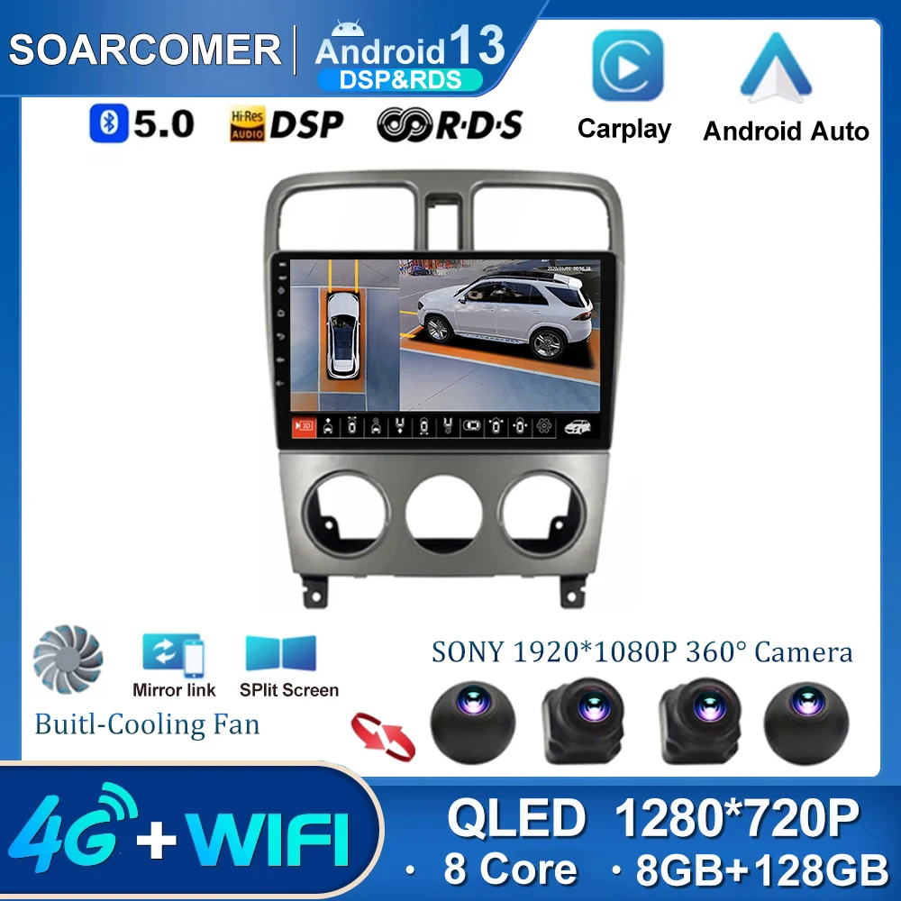 

Android 13 For Subaru Forester SG 2002-2008 Car Radio Multimedia Video DVD Player GPS Navigation Carplay Autoradio No 2 Din 2Din