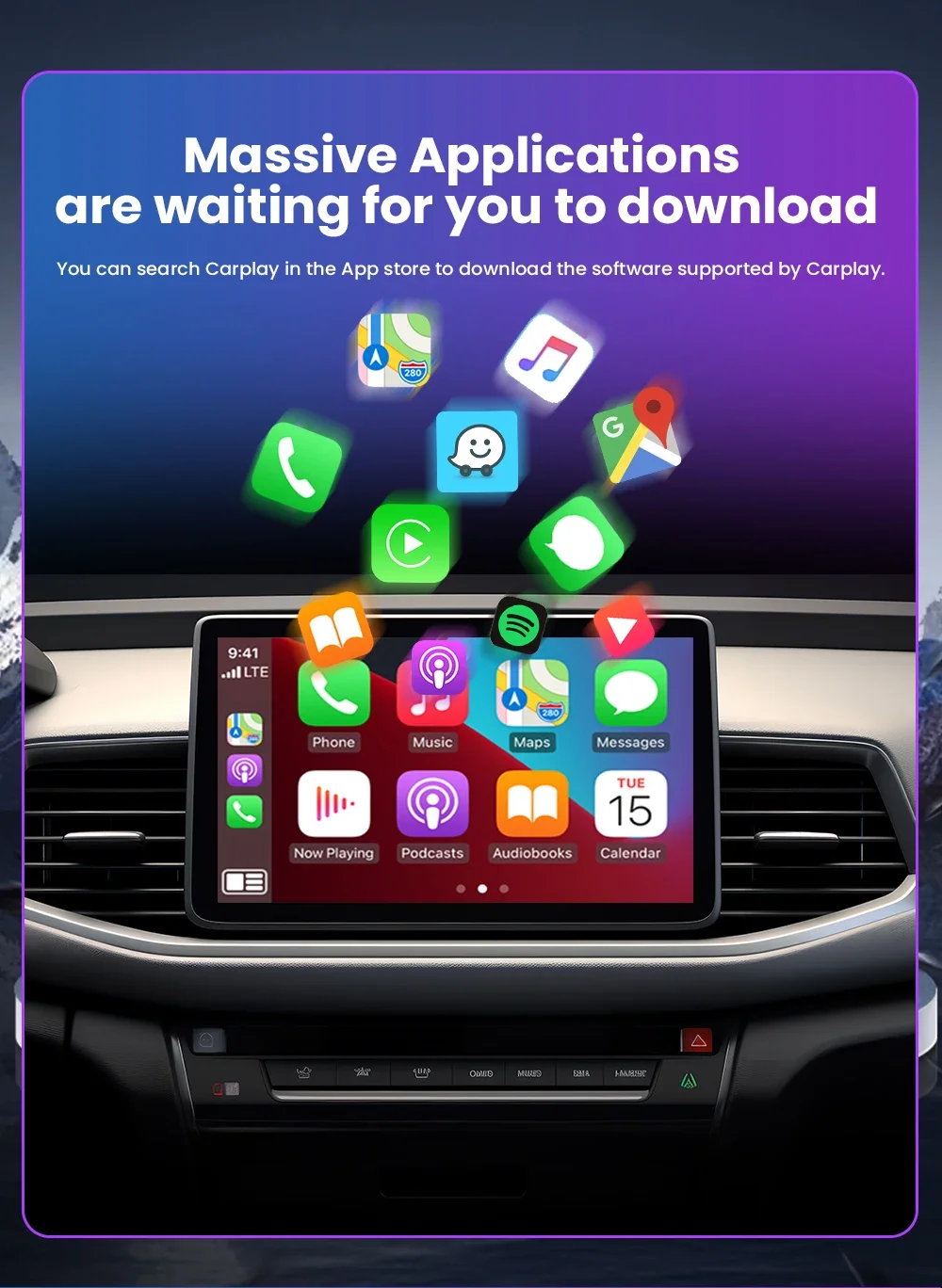Carplay Android Auto Wireless Adapter Plug And Play Bluetooth Wifi Auto Connecti
