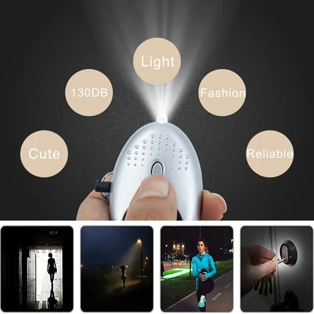 Self Defense Security KeychainSafety Keychain Full Set Set with Personal Alarm Protective Keychain Accessories for Women Girls 1