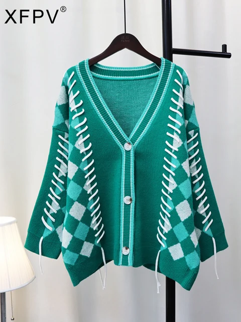 Street Korean Tassel Y2k Clothes Knitting Loose Jacket Cardigan Sweater Top Women New Fashion Tide Autumn Winter SM790