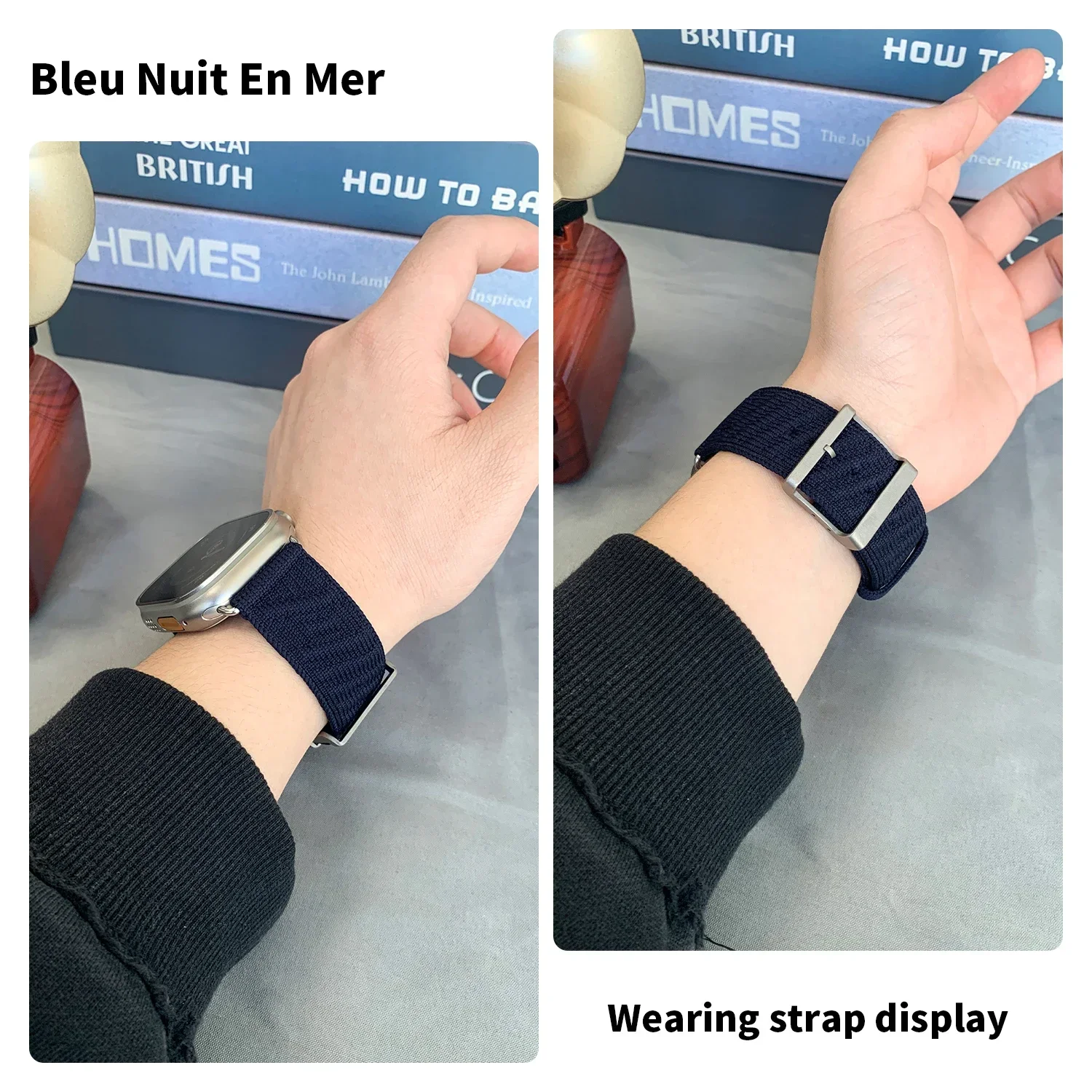 Nylon Ocean Strap - En Mer Midnight Blue Band