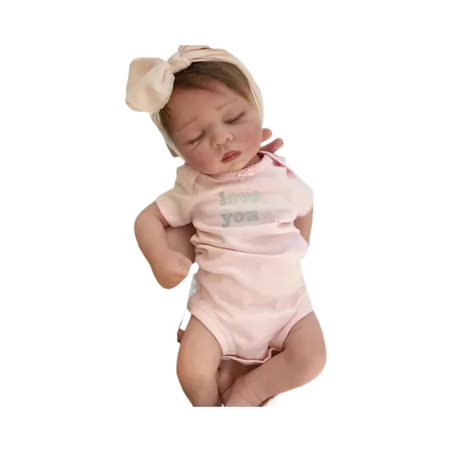 48cm Full Vinyl Girl Body Silicone Reborn Doll Charlotte with Hand 