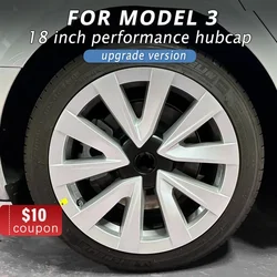 4PCS HubCap 18 Inch Performance Wheel Caps Automobile Replacemen Hub cap Full Rim Cover Accessories for Tesla Model 3 2021-2024