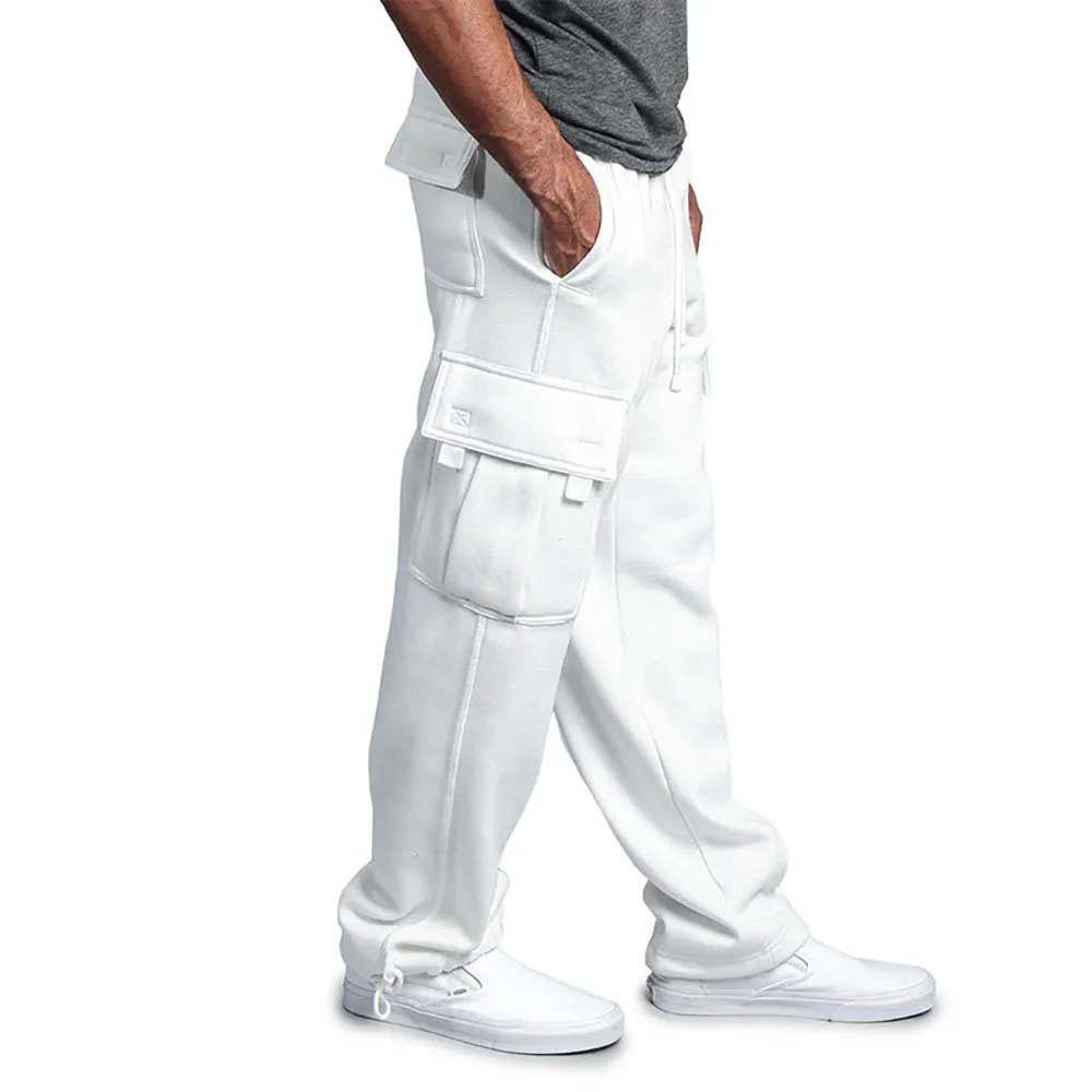 Men Casual Pants Spring Autumn Cargo Jogger Pants Hip Hop Streetwear Trousers Multi Pocket Solid Overalls Loose Male_voghion.com