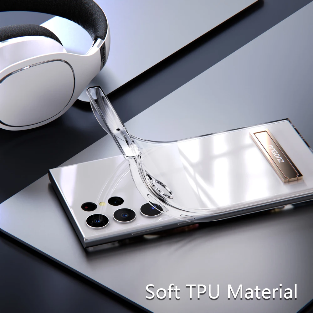 Transparent Kickstand Case with Bracket and Adjustable Stand
