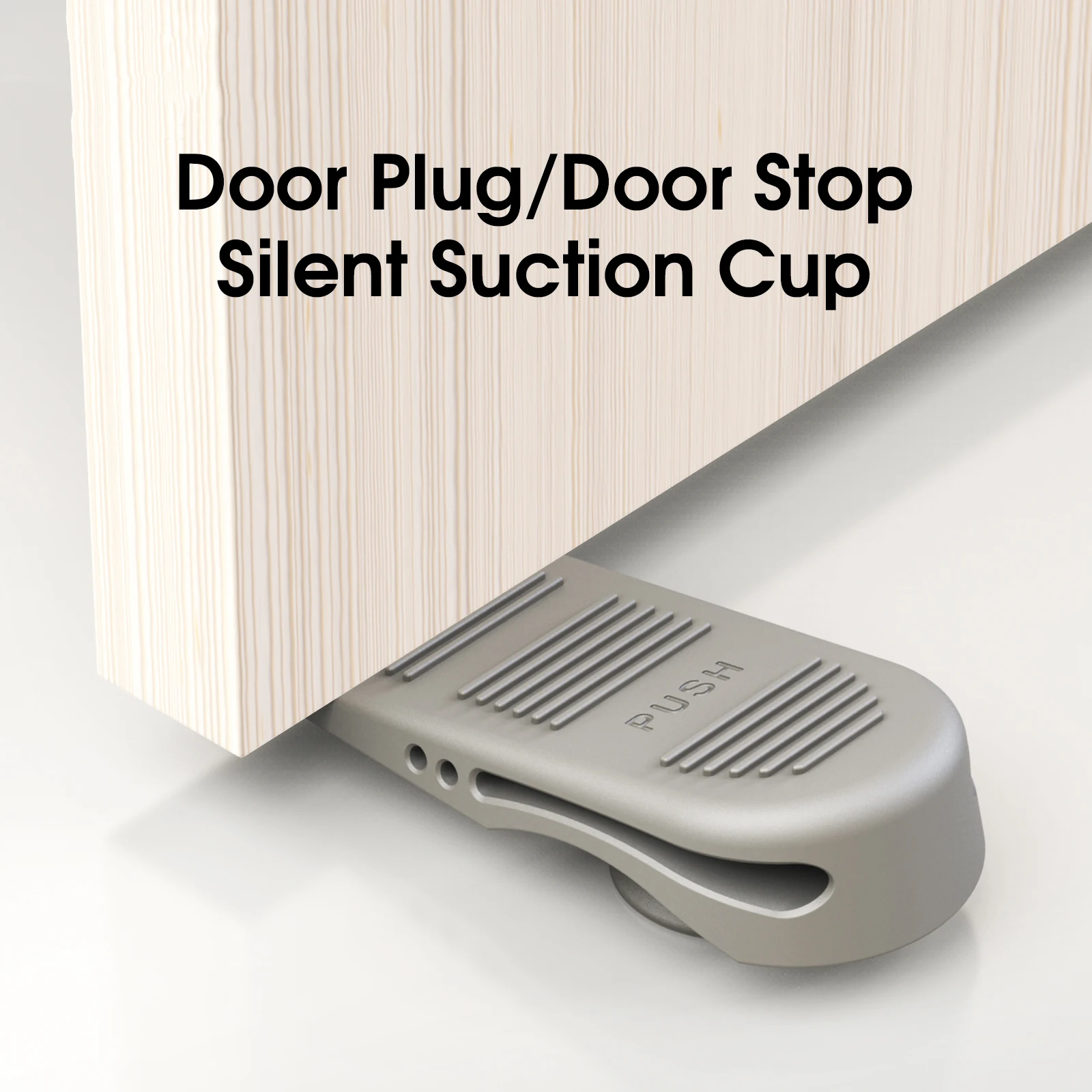 Silicone Door Stopper Shock Absorbent Block Wedge Baby Safety Protector Door Stop Anti-collision Suction Cup With Easy Storage