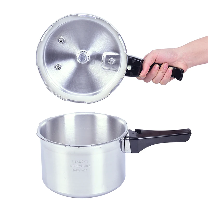 1PC With Safety Locking Lid 18cm Aluminum Alloy Pressure Cooker Rice Ideal For Beans Meats Vegetables Soups And More