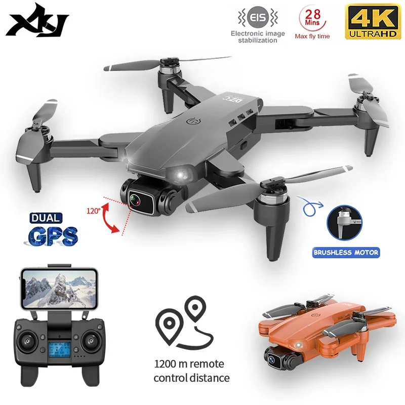 L900 PRO GPS 드론, 4K 듀얼 HD 카메라, 전문 항공 사진, 브러시리스 모터, 접이식 쿼드콥터, RC 거리 1200M