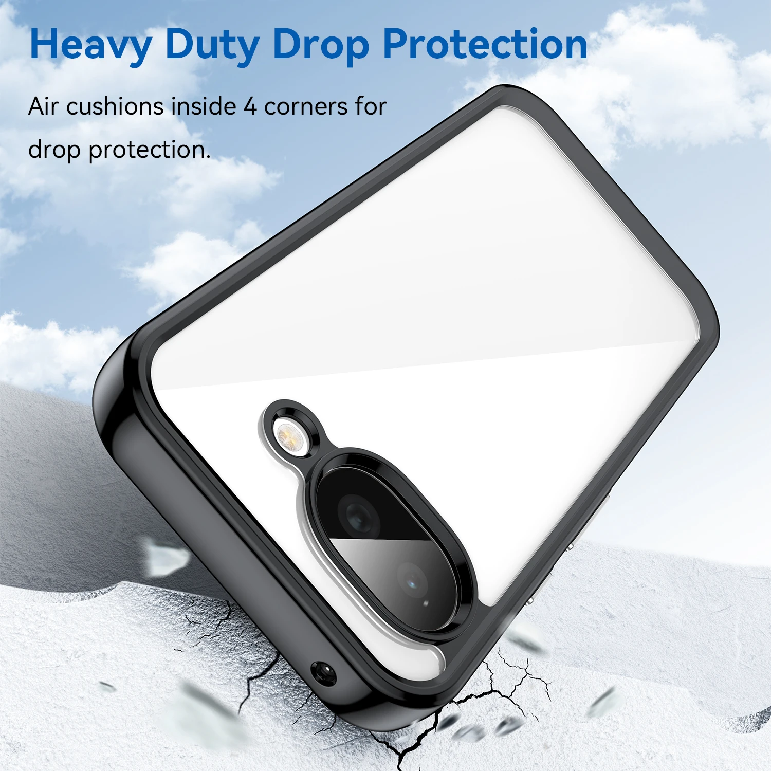 Colorful Transparent TPU Protective Phone Case Cover