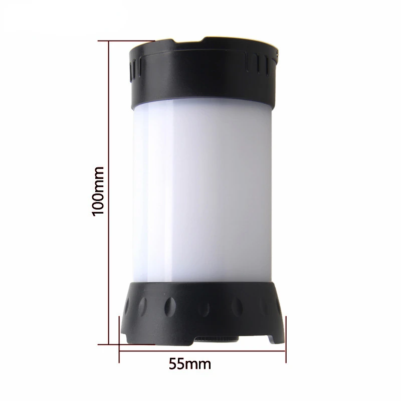 Portable Camping Light USB rechargeable mini camping tent light 5 modes with hook magnet built-in 18650 battery white red