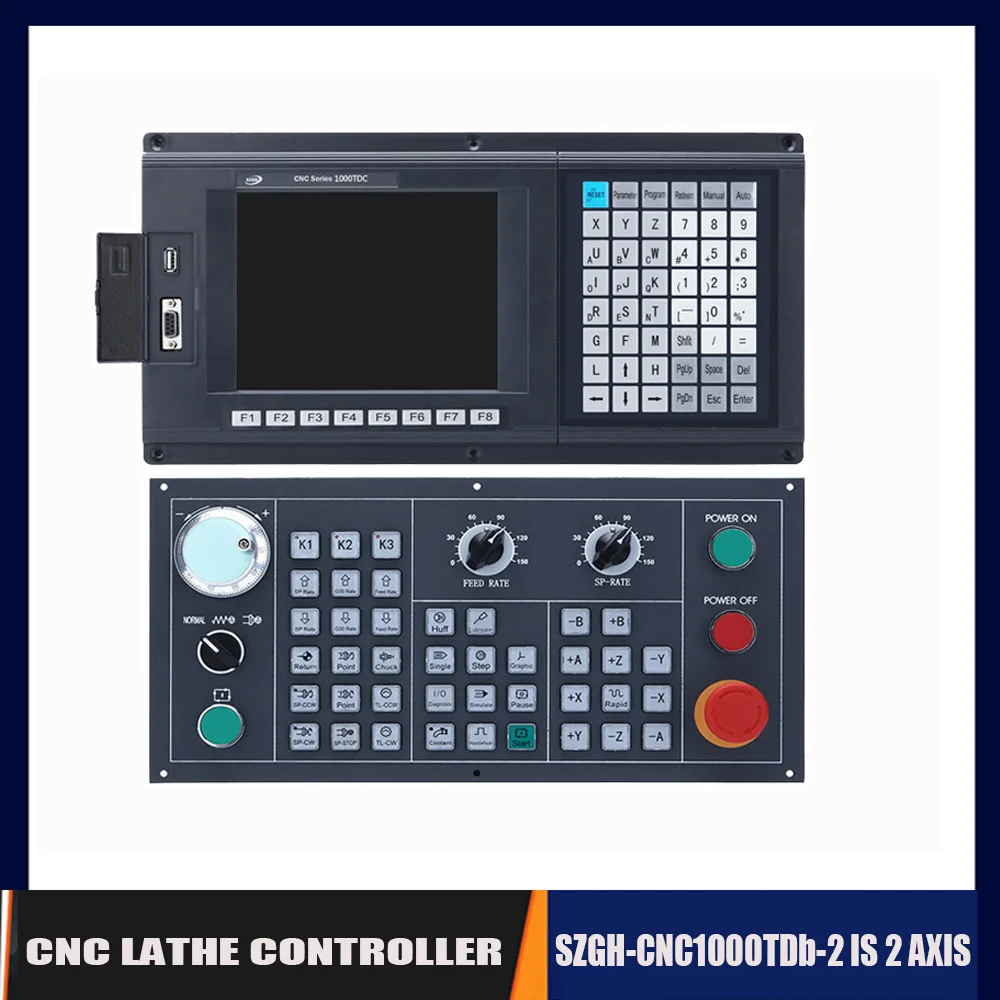 

New Szgh-cnc1000tdb-2 Axis Lathe And Turning Usb Cnc Controller Kit With New English Control Panel Arm+dsp+fpga