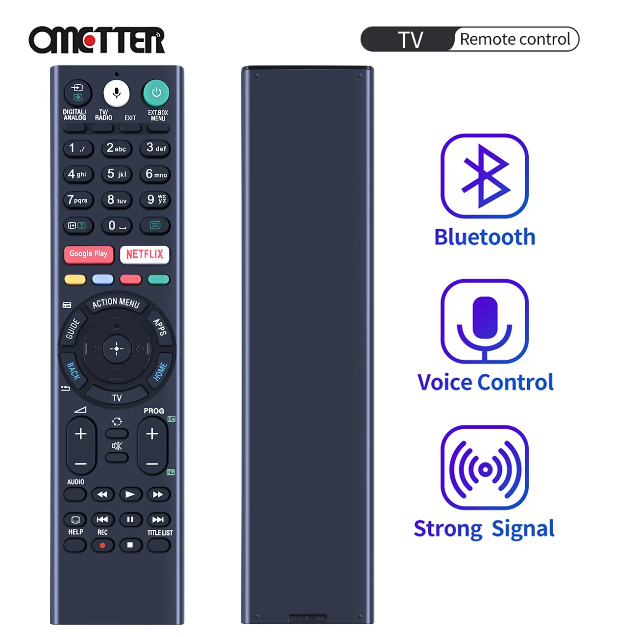 

Voice Bluetooth RMF-TX310E RMF-TX220E Fit for Sony Smart TV Remote Control KD-55XF7596 KD-65XF7596 KD-65XF8796 KDL-49WF804