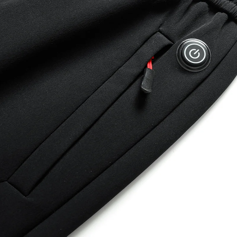 Men Winter outdoor sports warm pants women electric heating USB charging heating clothing plus velvet thick casual Heated pants