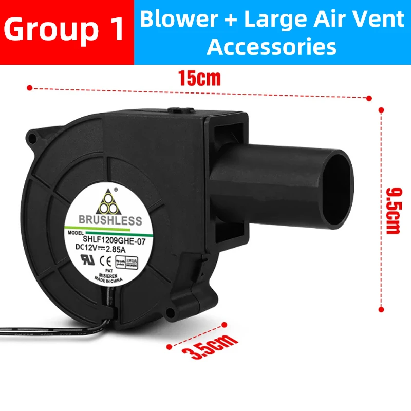 מיני מפוצץ dc 12v צנטריפוגלי טורבו אוויר מפוצץ אוויר מאוורר מתכתי סרט מאוורר צנטריפוגלי נייד מאוורר צנטריפוגלי נייד להתקרר קירור