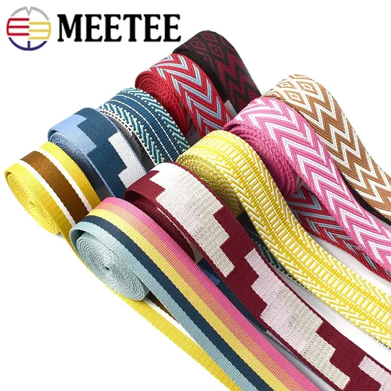 Polyester Webbing Ribbon 2Meters 38mm Thicken Decorative Belt DIY Bags Shoulder Strap Sewing Accessories