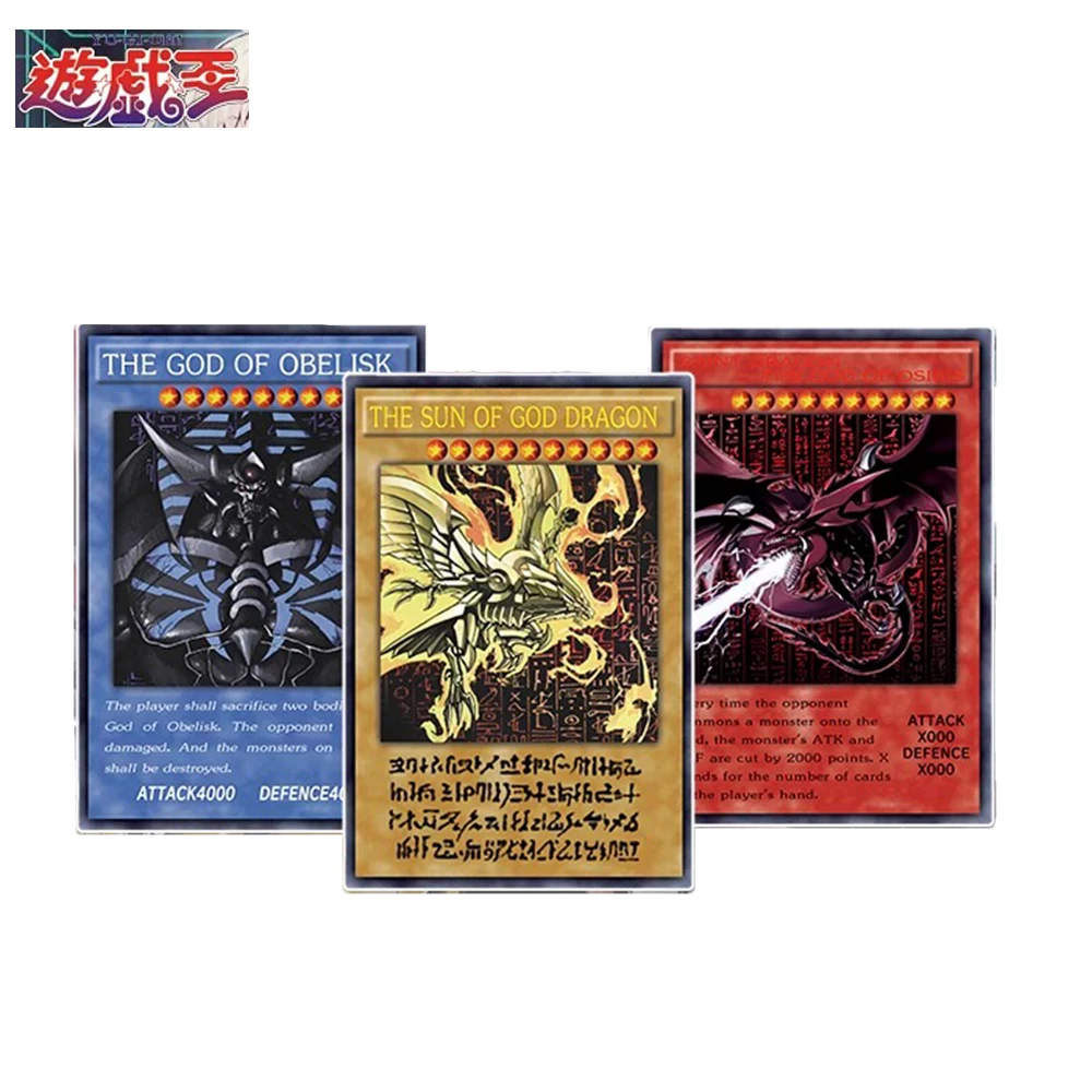 

3Pcs/set Yu-Gi-Oh Homemade Refractive Flash Cards Acg Collection Card Anime Cartoon Peripheral Collection Hobbies Toys 59X86Mm