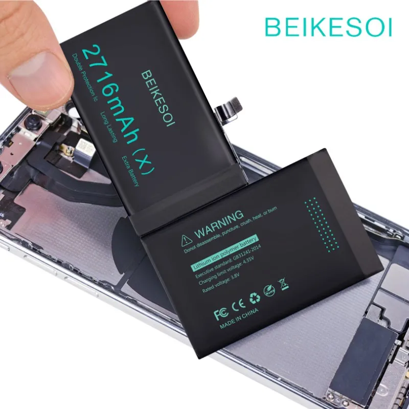 BEIKESOI Battery for iPhone 6 6S 6P 6plus 6SP 6Splus Original IC chip Bateria For iPhone 6 6S 6SPLUS Tools Sticker