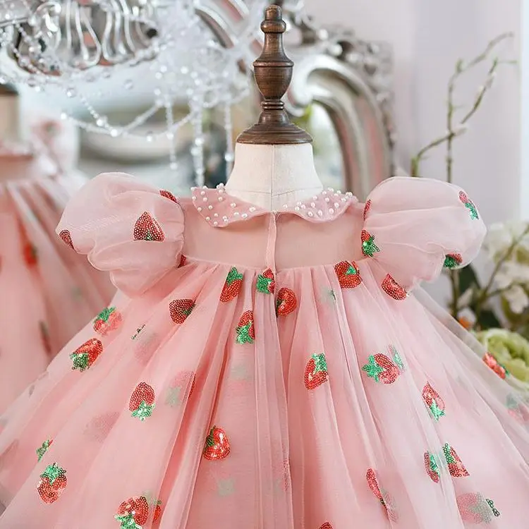 Fresita Ropa De NiÃ±a Fresa Vestido De Baile De Princesa Para