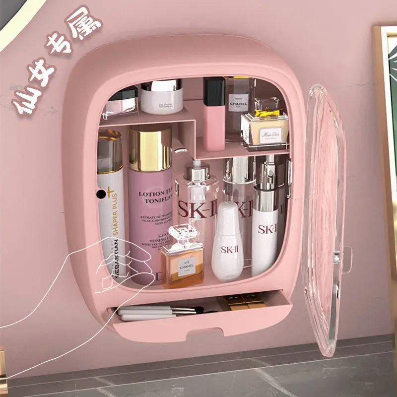 Cosmetic Storage Box Wall Mounted Wall Mounted Cosmetic Organizer