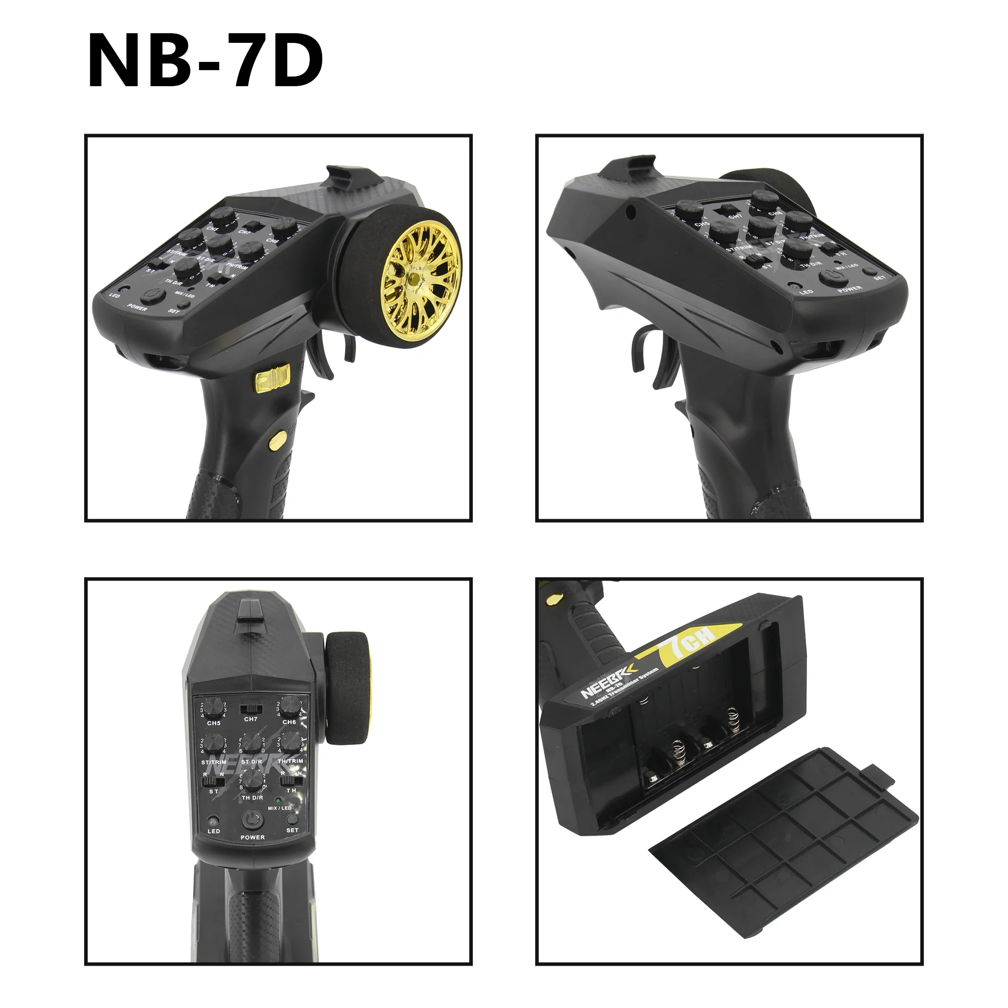 LED  Ʈѷ ý ù, 7 ä ۽ű, 2.4Ghz 4.2-10V  Ʈѷ, RC ڵ Ʈ  Ʈ DIY ̽