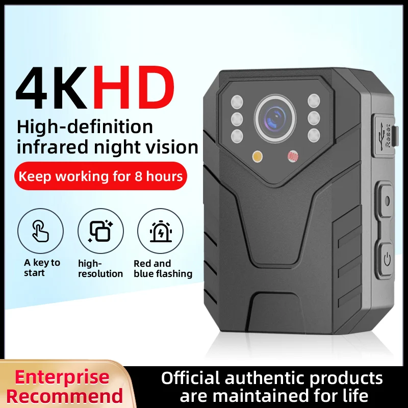 

4K/1080P HD Night Vision 2.0inch Screen Long Recording Time Law Enforcement Recorder Portable Body Wearable Camera