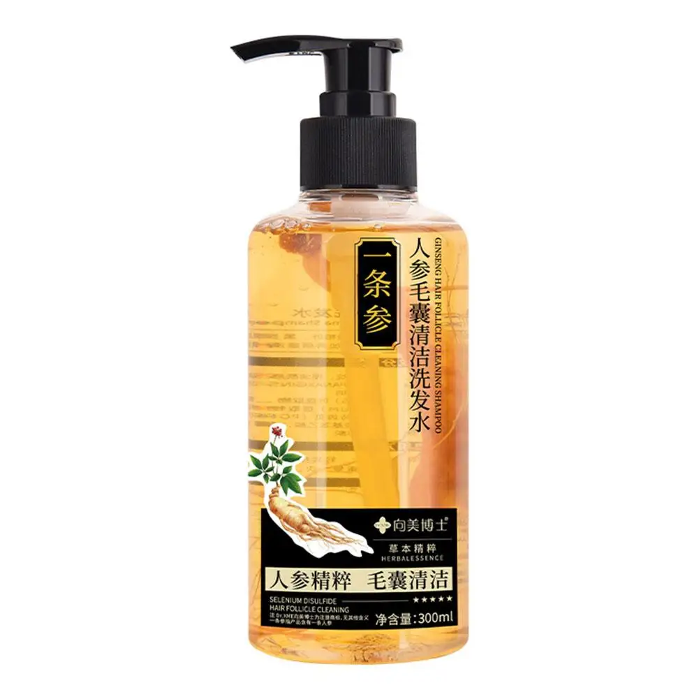 인삼 스무딩 샴푸, 상쾌한 오일 컨트롤, 비듬 방지, 영양 보습, 가려움증, E5R7, 300g