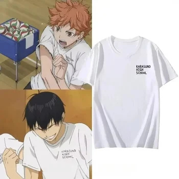 2025 Summer Haikyuu Men Tshirt Short Sleeve Women T-Shirt Shoyo Hinata Japanese Anime Volleyball Apparel Anime Print Casual 1